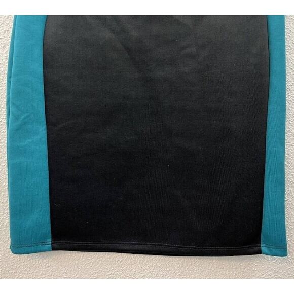 Womens Annabelle Dress Size Small Black and Teal Short Mesh Sleeve - Picture 5 of 12